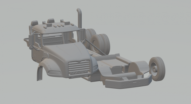 granite 6x2 3D Baskı Modeli .c4d .max .obj .3ds .fbx .stl .blend 