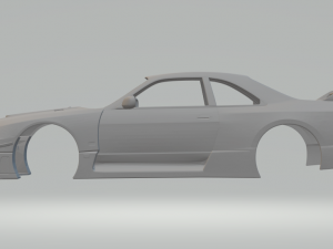 1995 nissan skyline r33 gt-r lm road 3D-Druckmodell