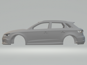 audi rs 3 3D 打印模型