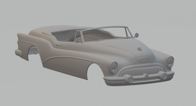 buick skylark convertible 1953 Model Cetak 3D .c4d .max .obj .3ds .fbx .stl .blend 
