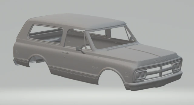 gmc jimmy 3D Print Model .c4d .max .obj .3ds .fbx .stl .blend 