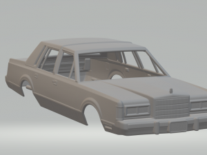 lincoln town car 89 3D Print Model