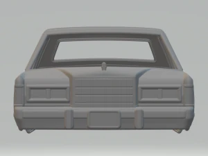 lincoln town car 89 3D Print Model