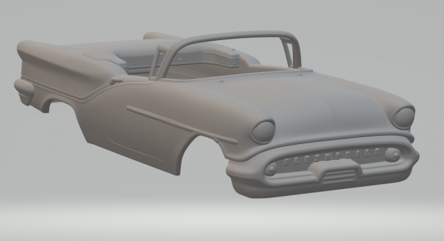 oldsmobile starfire 98 convertible 57 3D 프린트 모델 .c4d .max .obj .3ds .fbx .stl .blend 