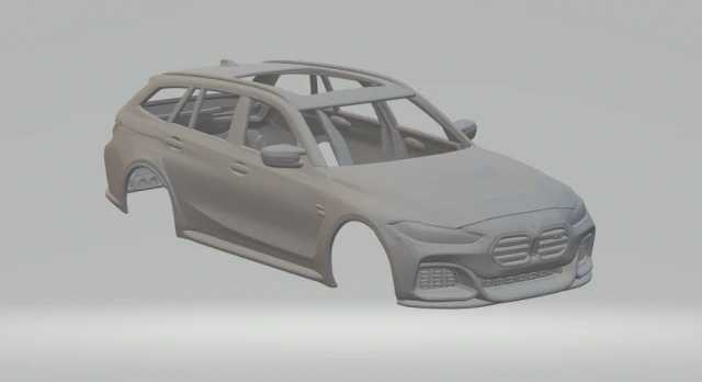 m3 g80 wagon 3D Print Model .c4d .max .obj .3ds .fbx .stl .blend 
