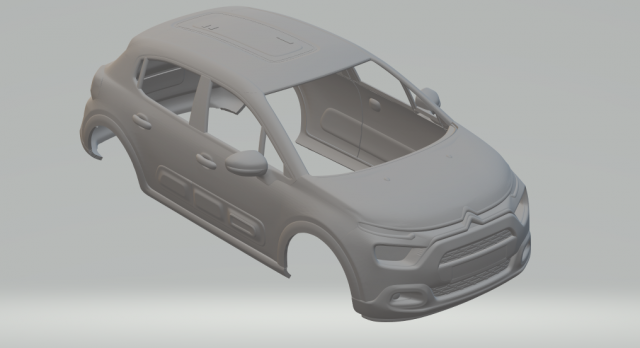 citroen c3 20 Model do druku 3D .c4d .max .obj .3ds .fbx .stl .blend 