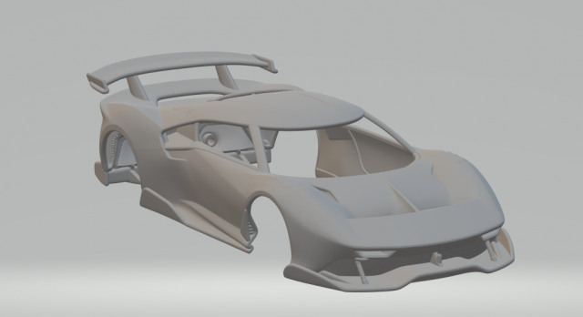 Ferrari p80c 3D Print Model .c4d .max .obj .3ds .fbx .stl .blend 