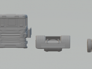 Scania crew cab Modèles 3D en vedette