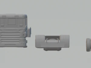 Scania crew cab 3D Print Model
