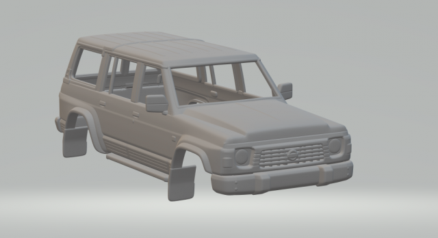 NISSAN patrol mk4 87 3D Print Model .c4d .max .obj .3ds .fbx .stl .blend 