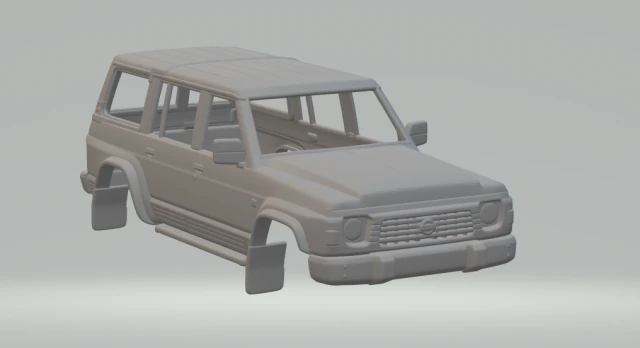 NISSAN patrol mk4 87 3D Print Model .c4d .max .obj .3ds .fbx .stl .blend 