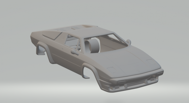 Lambo silhouette p300 Modèles 3D en vedette .c4d .max .obj .3ds .fbx .stl .blend 
