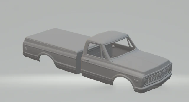 Chevrolet c10 long bed 3D Print Model .c4d .max .obj .3ds .fbx .stl .blend 