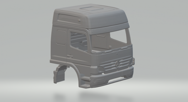Mercedes benz sleeper 3D printmodel .c4d .max .obj .3ds .fbx .stl .blend 