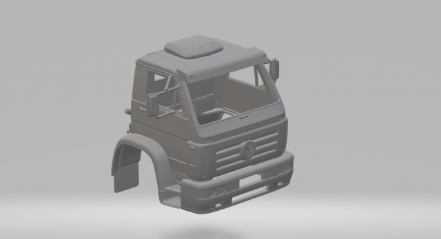 Vw titan truck cabin Modelo de Impressão 3D .c4d .max .obj .3ds .fbx .stl .blend 