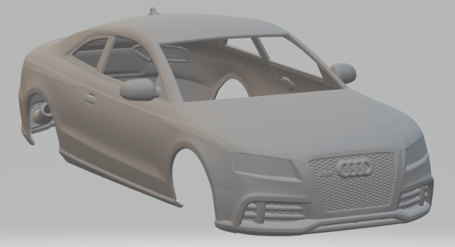 Audi rs 5 3D-Druckmodell .c4d .max .obj .3ds .fbx .stl .blend 