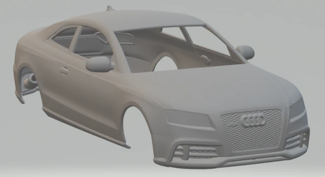 Audi rs 5 3D Print Model .c4d .max .obj .3ds .fbx .stl .blend 