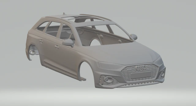 Audi rs4 avant 20 3D Print Model .c4d .max .obj .3ds .fbx .stl .blend 