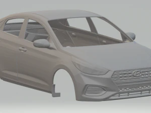 Hyundai accent gl sedan 2018 3D Print Model
