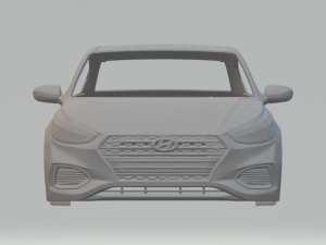 Hyundai accent gl sedan 2018 3D 프린트 모델