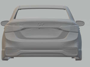 Hyundai accent gl sedan 2018 3D 프린트 모델