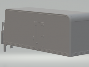Box body trcuk 3D प्रिंट मॉडल
