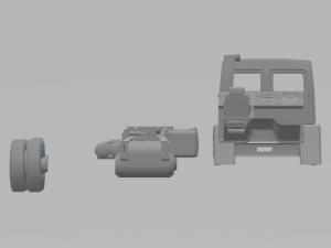 Fordcargo 6x4 br 3D Print Model