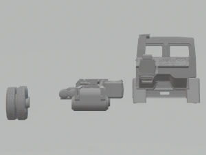 Fordcargo 6x4 br 3D Print Model