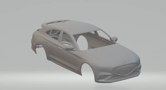 Genesis G70 Shooting Brake 2021 Modelo de impresión 3D .c4d .max .obj .3ds .fbx .stl .blend 