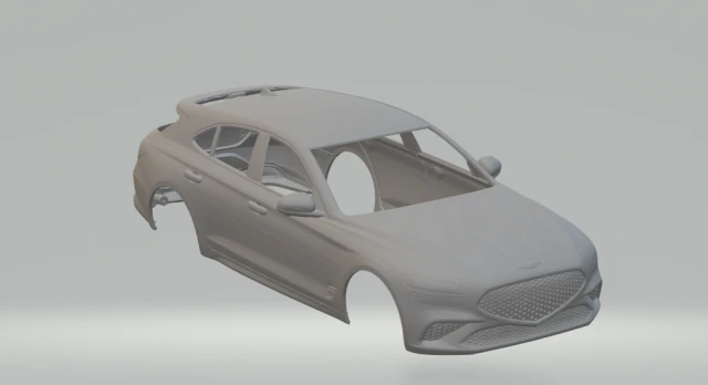 Genesis G70 Shooting Brake 2021 3D Print Model .c4d .max .obj .3ds .fbx .stl .blend 