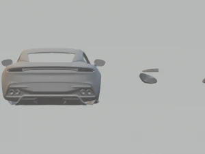 2019 Aston Martin DBS Superleggera 3D Print Model