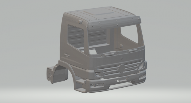 MERCEDES BENZ 1722 atego day cab Modello di stampa 3D .c4d .max .obj .3ds .fbx .stl .blend