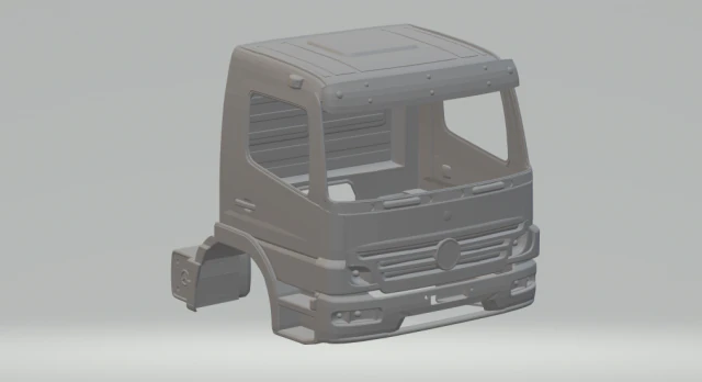 MERCEDES BENZ 1722 atego day cab 3D Print Model .c4d .max .obj .3ds .fbx .stl .blend 