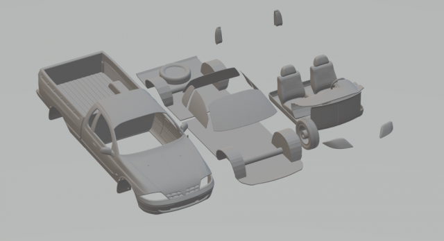 Falcon AU UTE XLS 00 Modello di stampa 3D .c4d .max .obj .3ds .fbx .stl .blend 