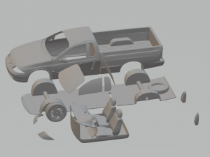 Falcon AU UTE XLS 00 Modello di stampa 3D