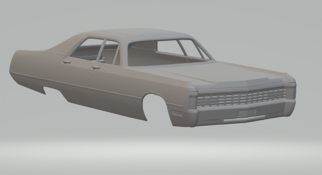 Chrysler imperial lebaron sedan 3D Print Model .c4d .max .obj .3ds .fbx .stl .blend 