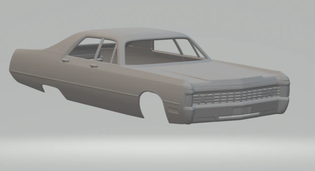 Chrysler imperial lebaron sedan 3D Print Model .c4d .max .obj .3ds .fbx .stl .blend 