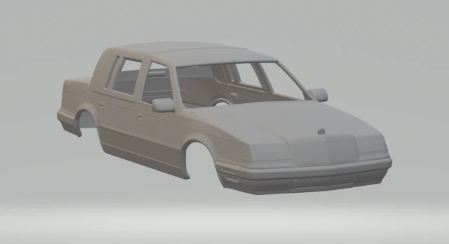 Chrysler imperial sedan 89 3D Print Model .c4d .max .obj .3ds .fbx .stl .blend