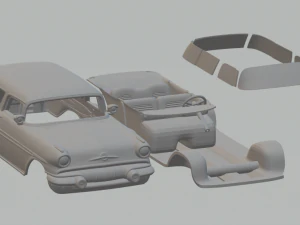 Pontiac Star Chief Кастом Сафари 57 3D Принт Модель