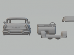 Pontiac Star Chief Custom Safari 57 3D Print Model