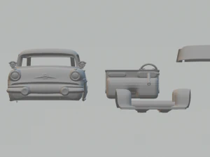 Pontiac Star Chief Custom Safari 57 3D Print Model