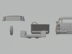 Pontiac Star Chief Custom Safari 57 3D Print Model