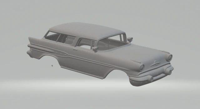 Pontiac Star Chief Custom Safari 57 3D printmodel .c4d .max .obj .3ds .fbx .stl .blend