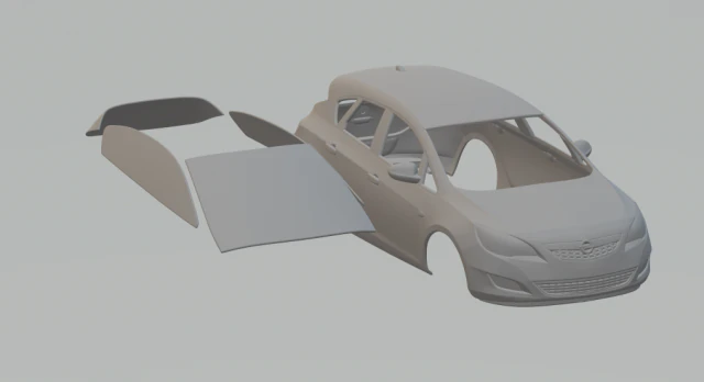 Astra hatch 5-doors 3D Print Model .c4d .max .obj .3ds .fbx .stl .blend