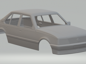 Ascona sedan 1981 Modello di stampa 3D