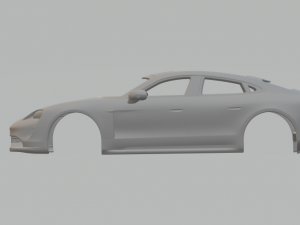Porsche taycan 3D प्रिंट मॉडल