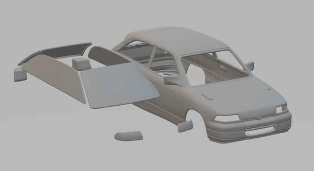 Opel Astra GSi F 199194 Modèles 3D en vedette .c4d .max .obj .3ds .fbx .stl .blend 