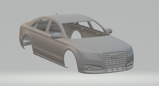 Audi s8 Modello di stampa 3D .c4d .max .obj .3ds .fbx .stl .blend 