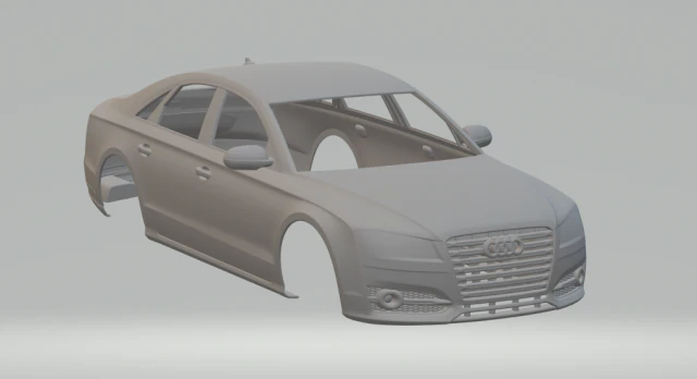 Audi s8 3D Druckmodell .c4d .max .obj .3ds .fbx .stl .blend