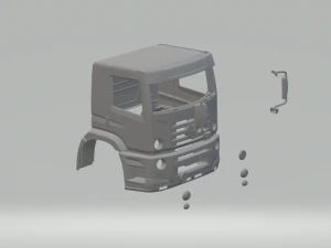 Cabine VW Constellation Modèles 3D en vedette